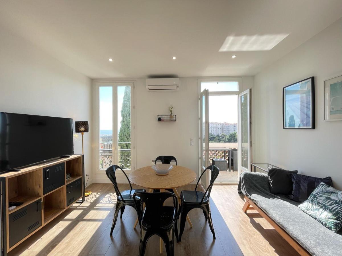 Nice Renting - Cambrai - Luxurious Sea View Terrasse - King Bed - Parking - Ac - Fully Equipped Dış mekan fotoğraf